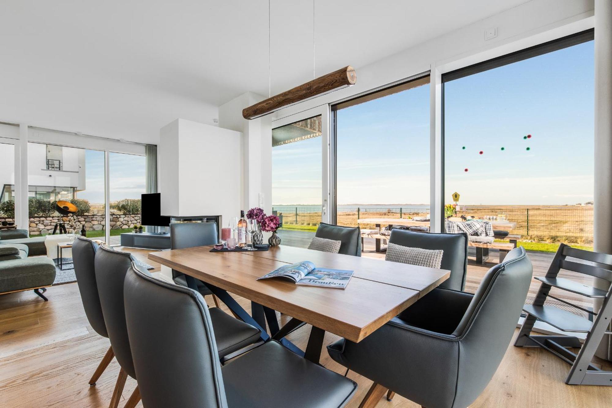 Villa King Erste Lage, Dachterrasse, Meerblick, Carport, Kamin, Sauna, Terrasse, Aussenrolllaeden Olpenitz Exteriör bild