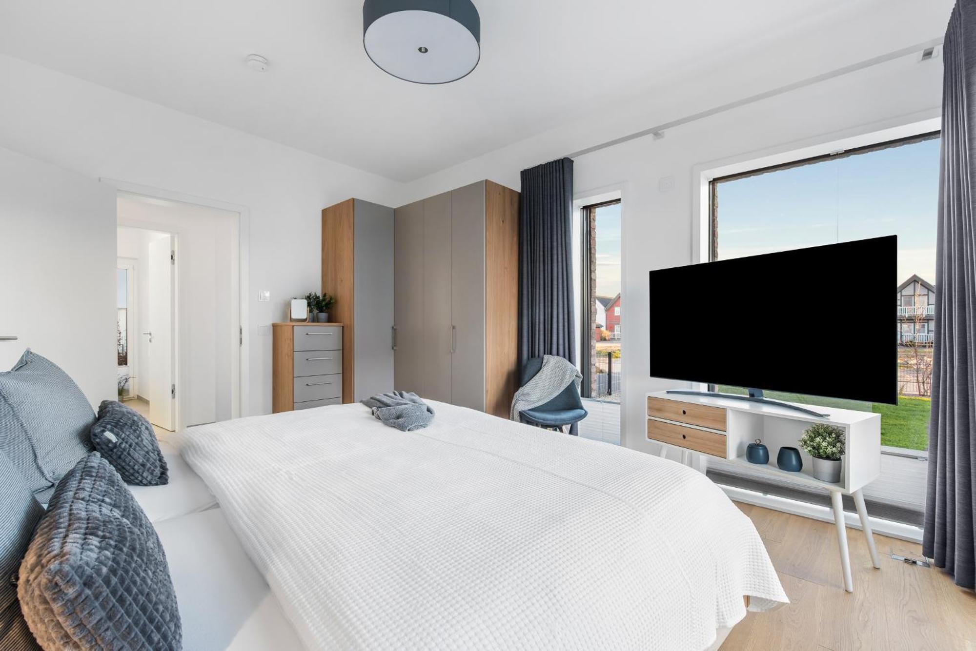 Villa King Erste Lage, Dachterrasse, Meerblick, Carport, Kamin, Sauna, Terrasse, Aussenrolllaeden Olpenitz Exteriör bild