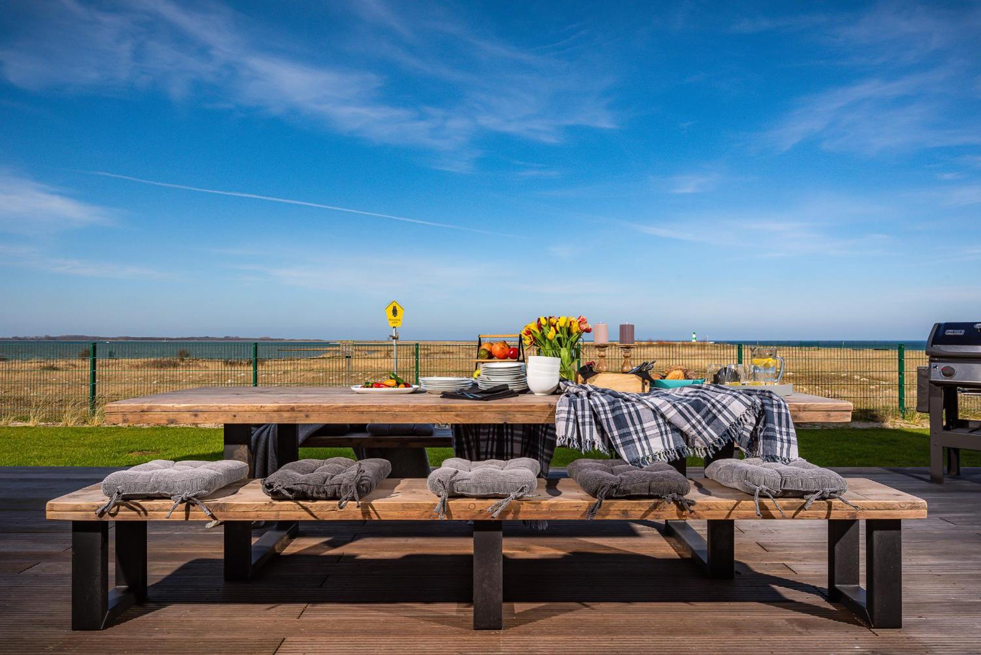 Villa King Erste Lage, Dachterrasse, Meerblick, Carport, Kamin, Sauna, Terrasse, Aussenrolllaeden Olpenitz Exteriör bild